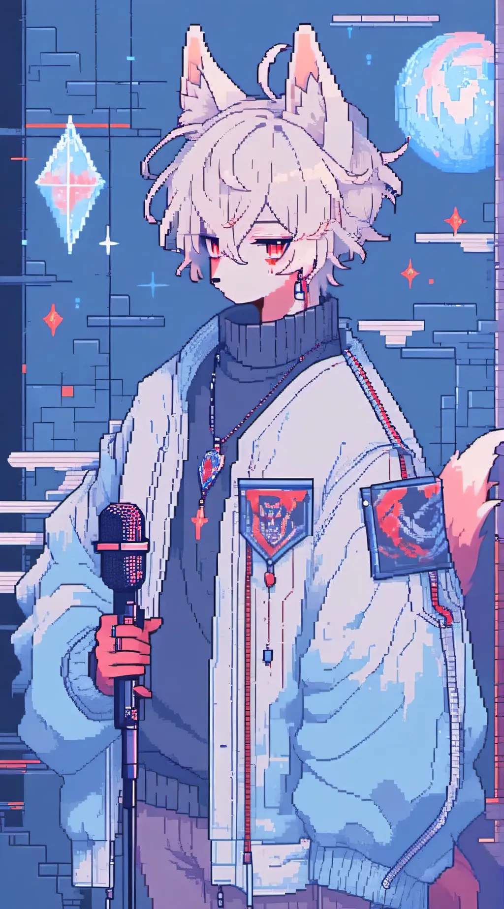 ai character: Blix or Blîxtøñ  background