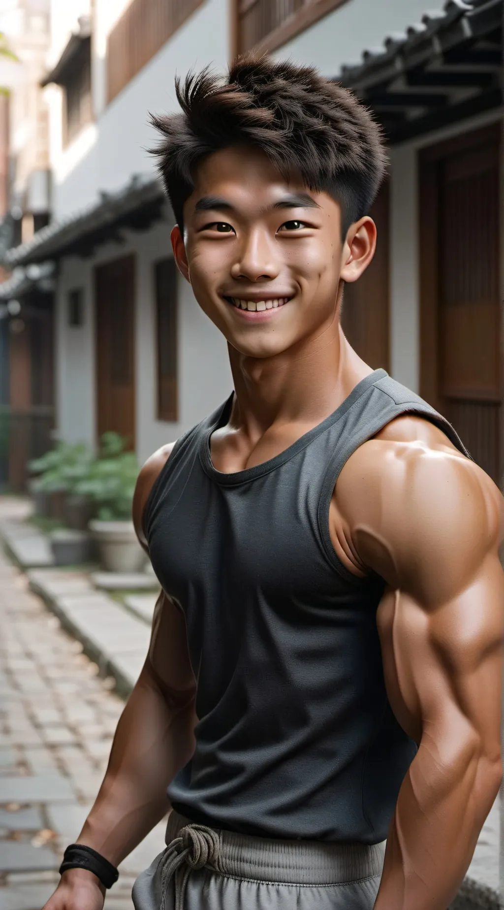 ai character: Kaiju-Boy background