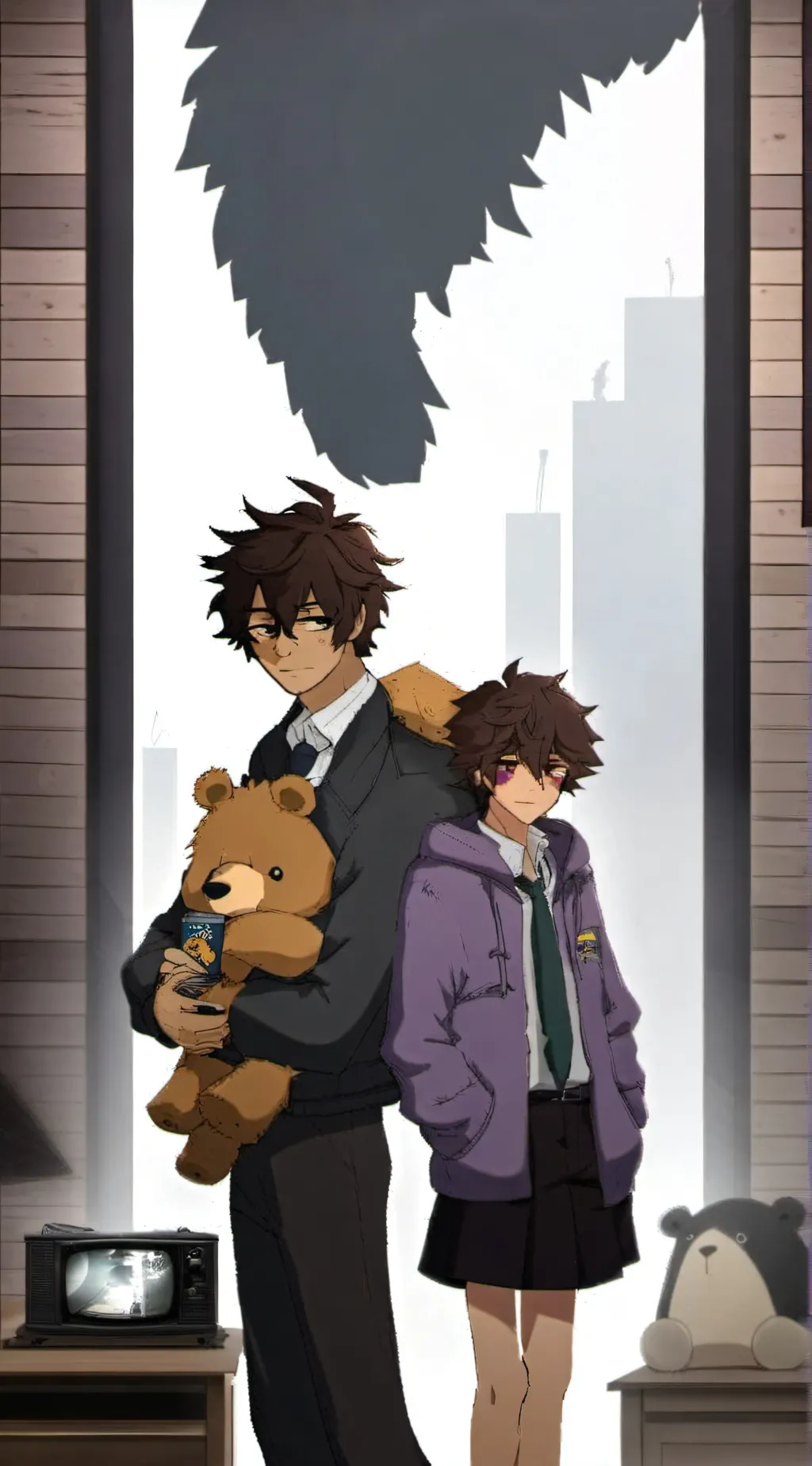 ai character: Micheal and evan background