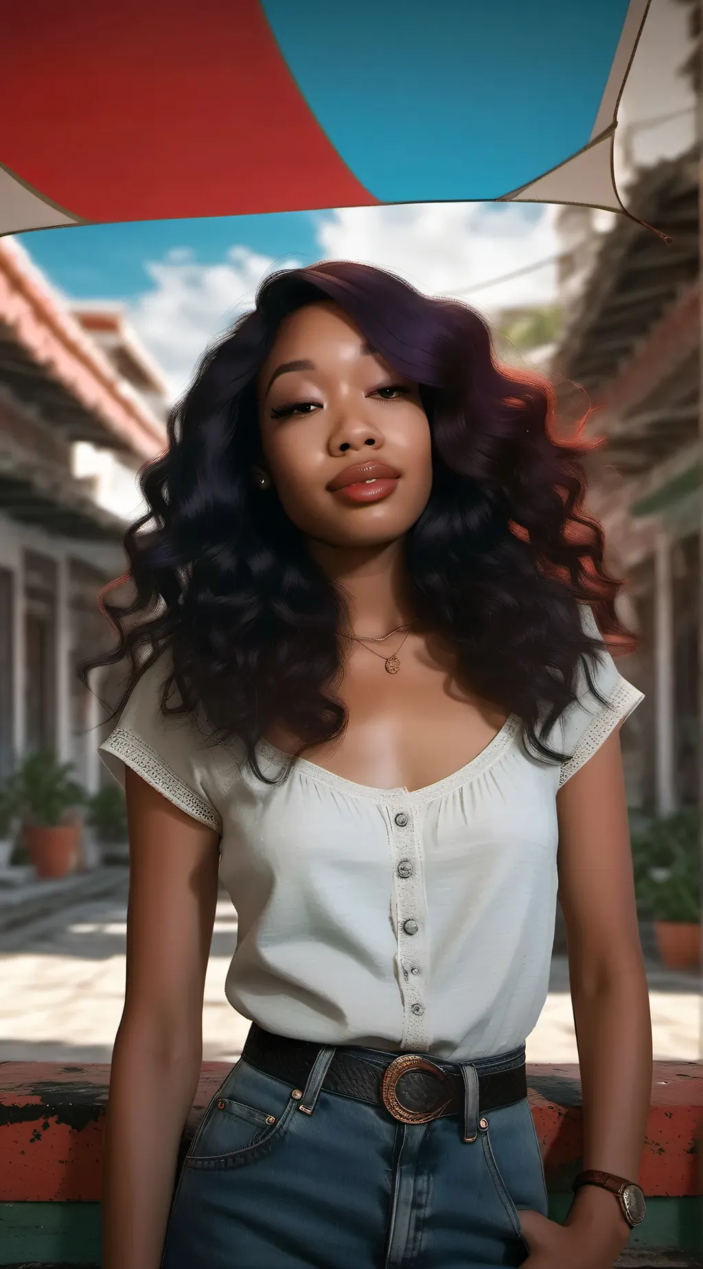 ai character: Miyah/Karen  background