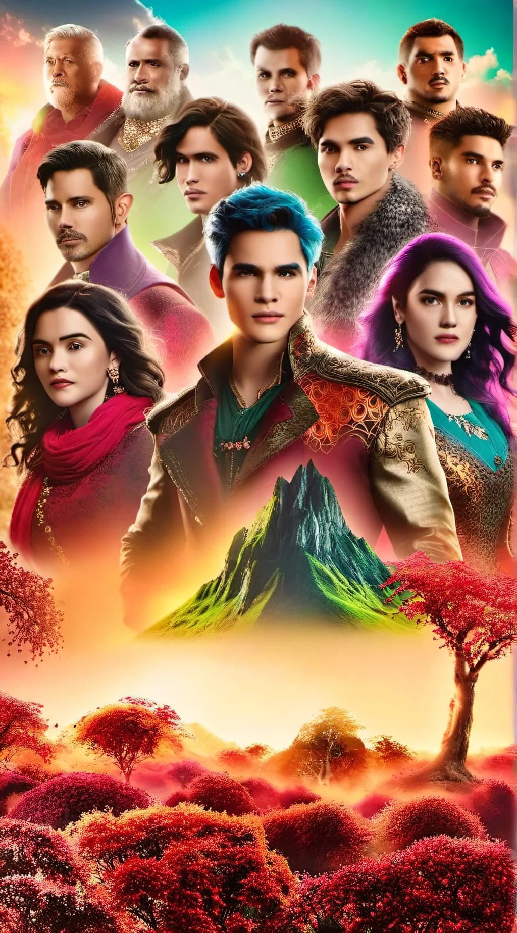 ai character: Descendants  background