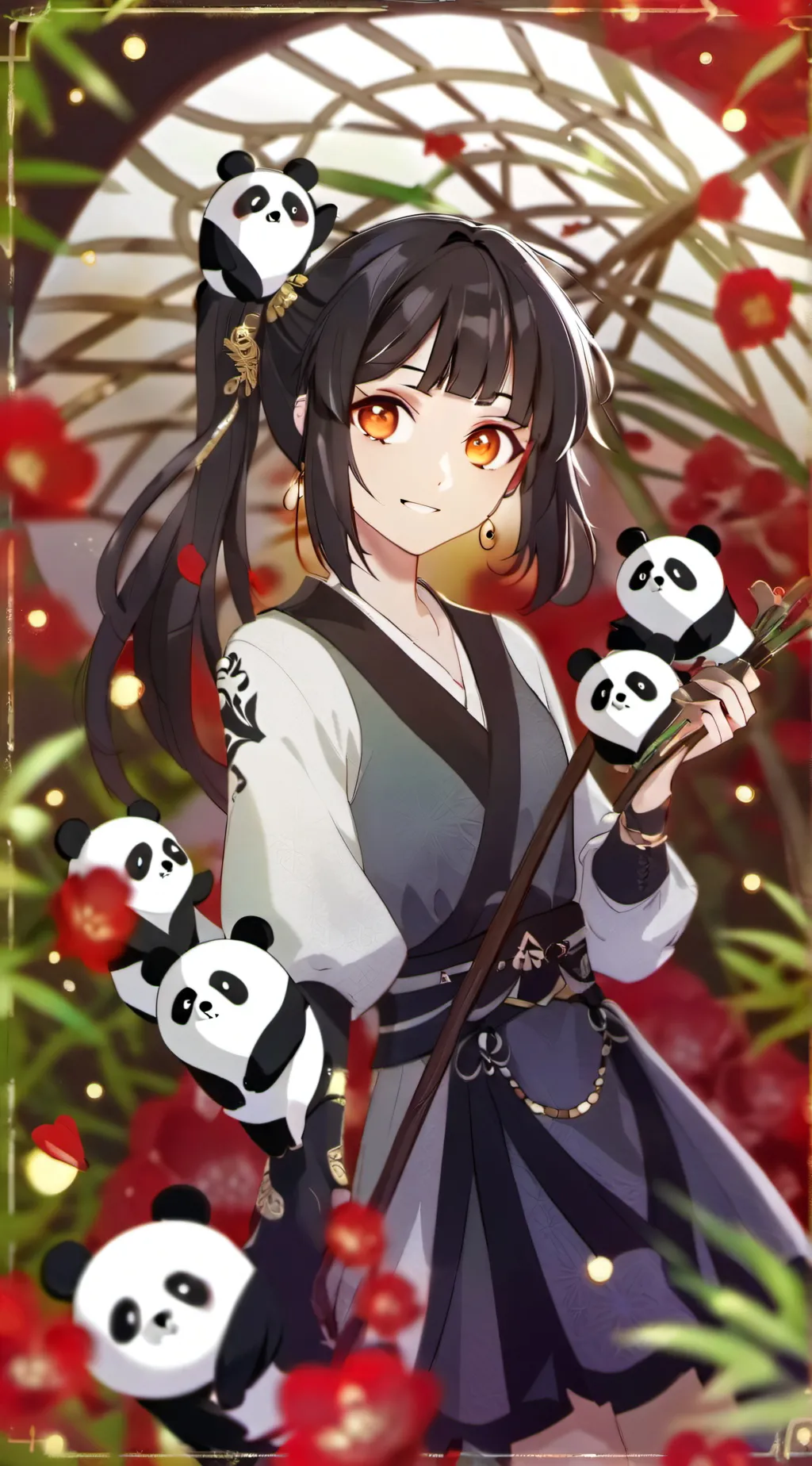 ai character: Demon slayer background