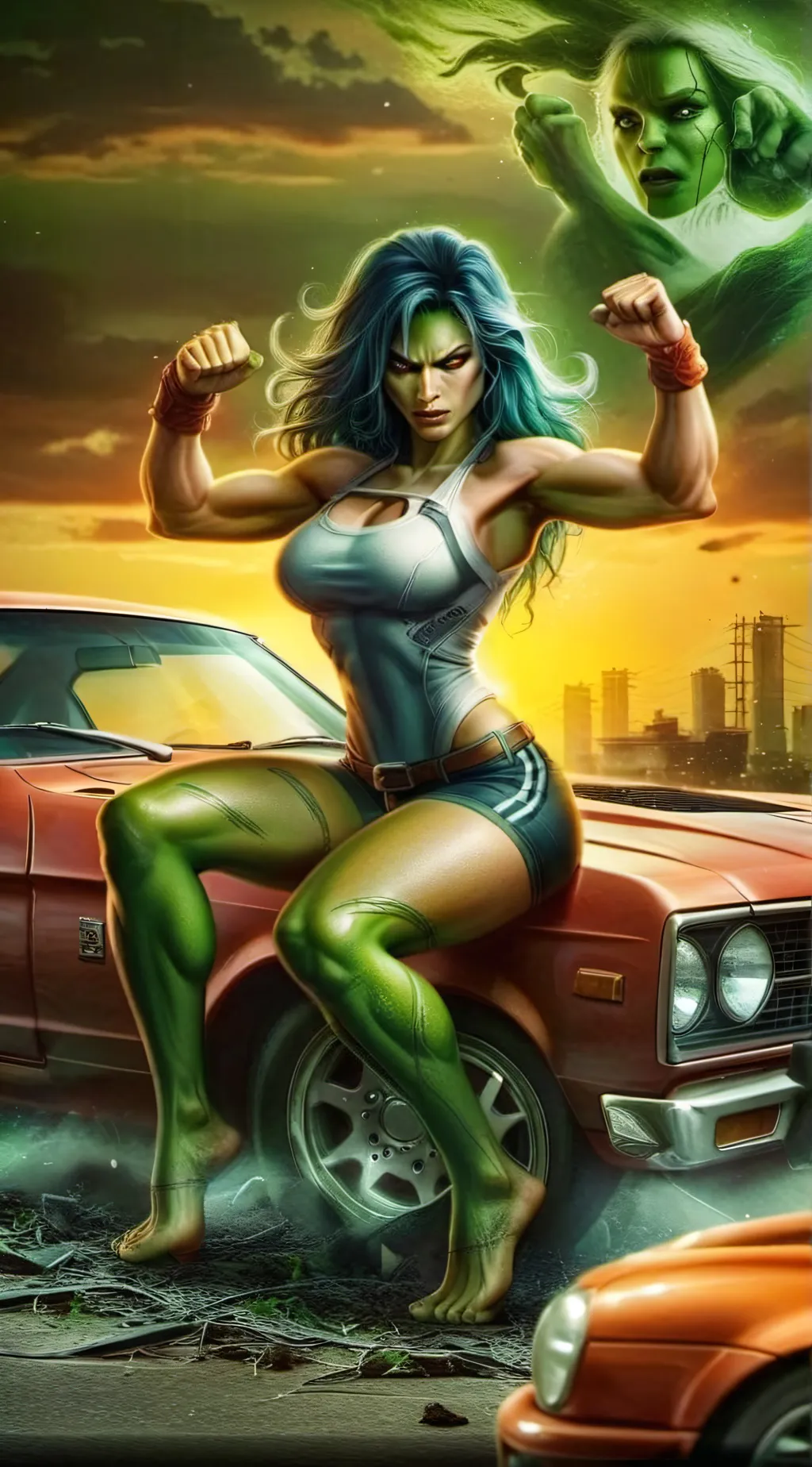 ai character: she hulk background