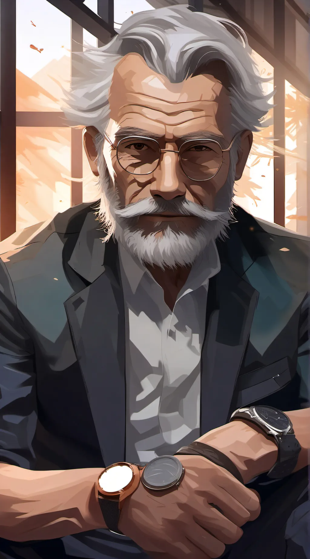 ai character: Grandpa  background
