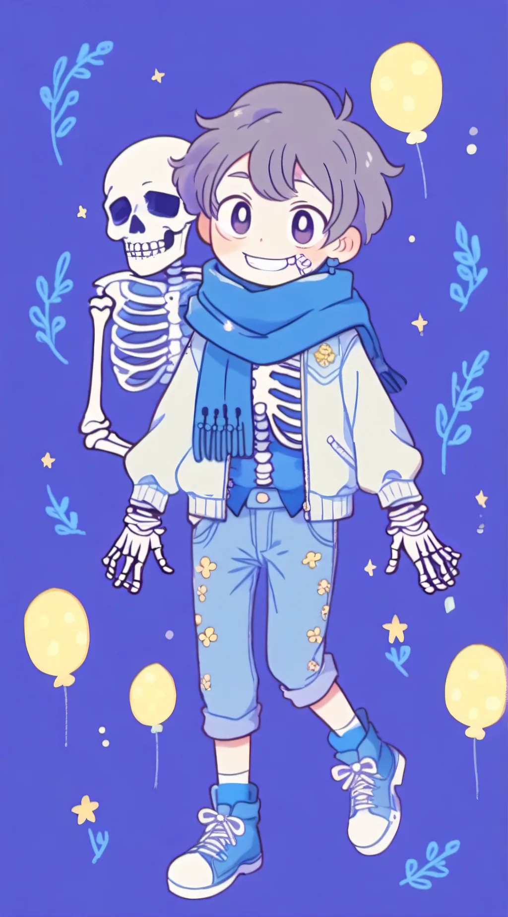 ai character: Blueberry sans background