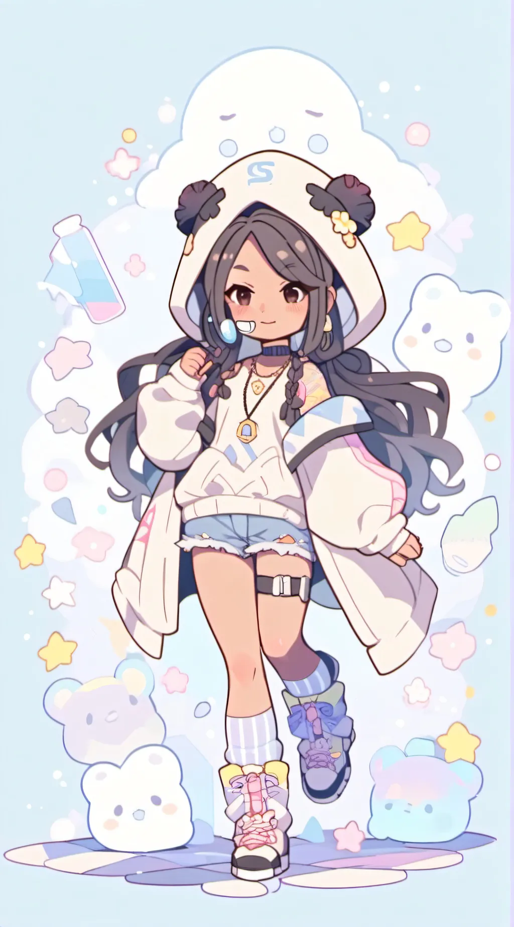ai character: Hailey ba Bennett  background