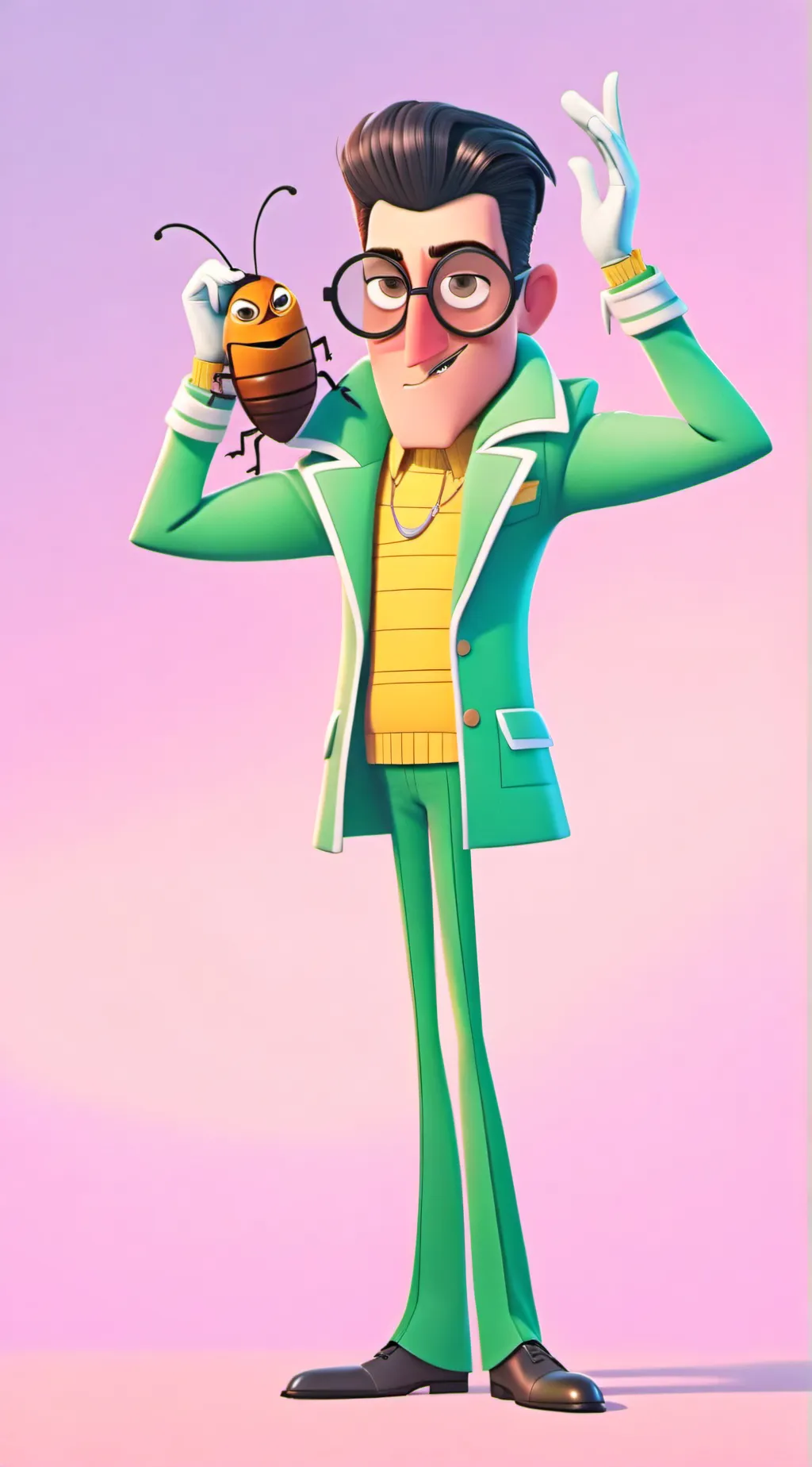 ai character: Maxime lamal  background
