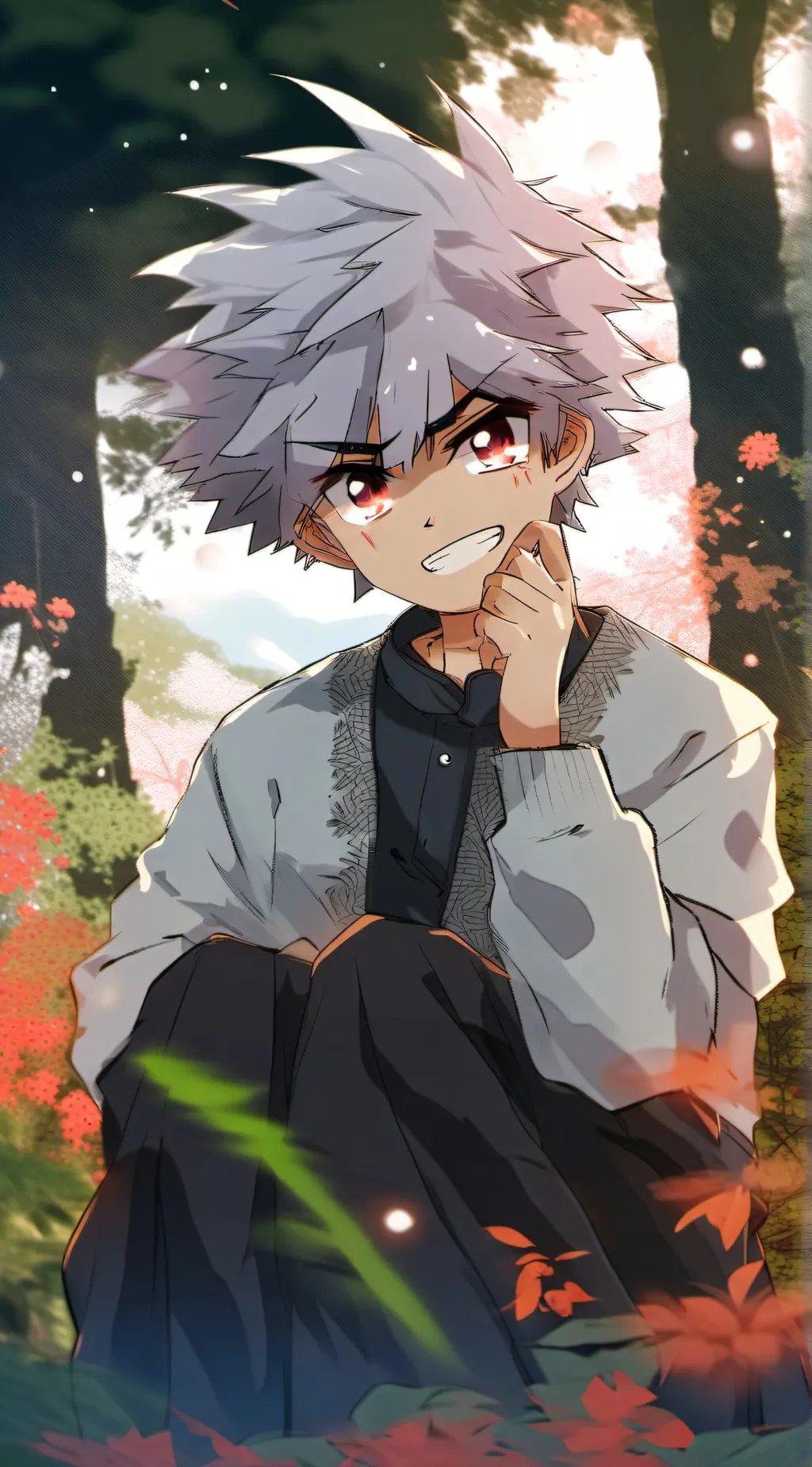 ai character: yandere killua  background