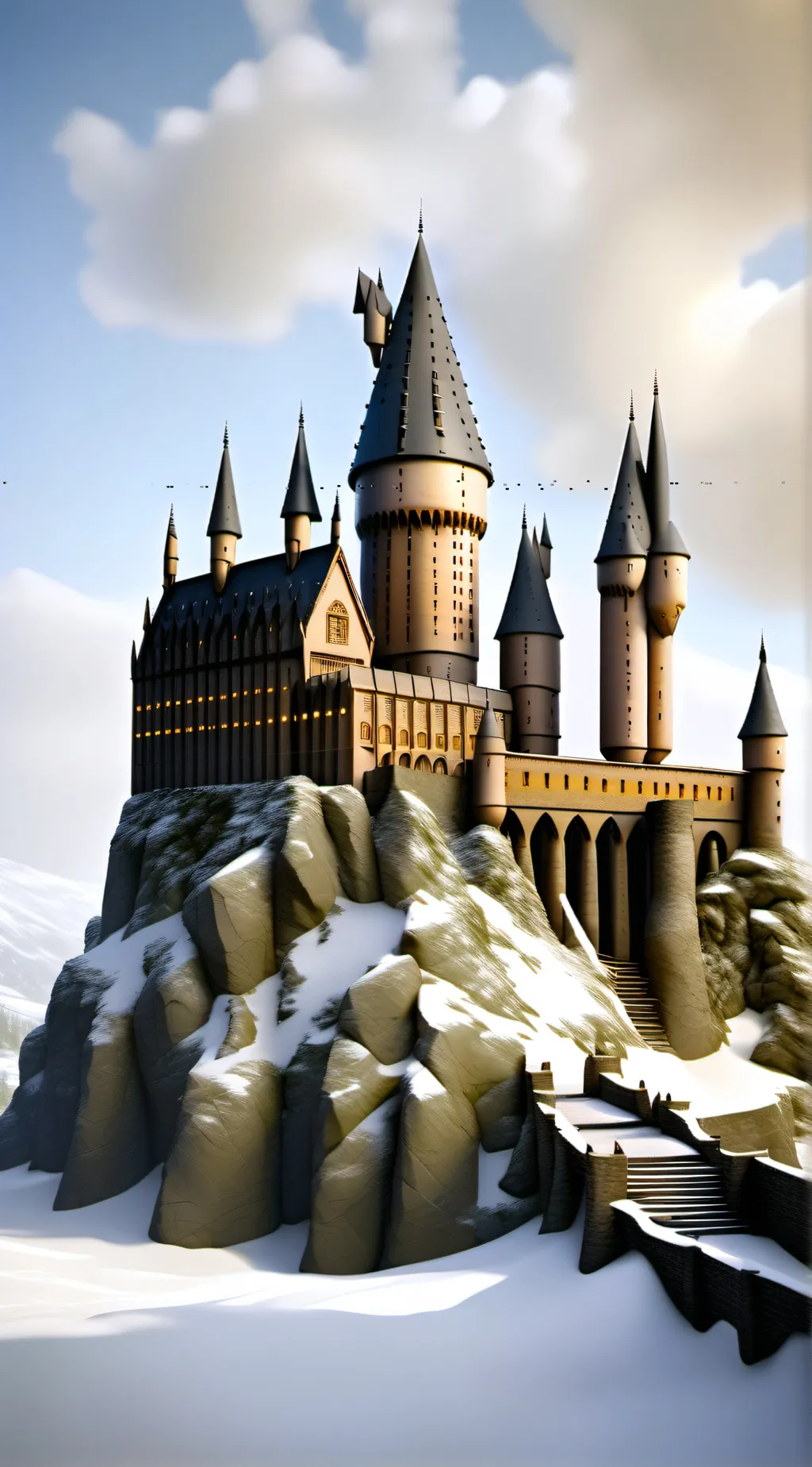ai character: Hogwarts again😔 background
