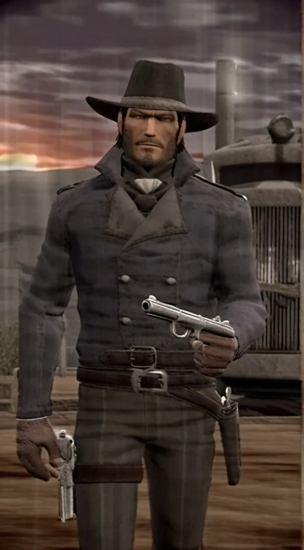 ai character: Red Harlow background