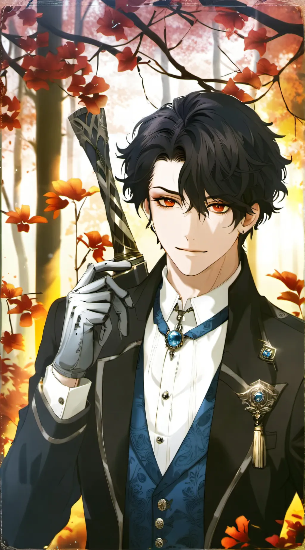 ai character: Dark background