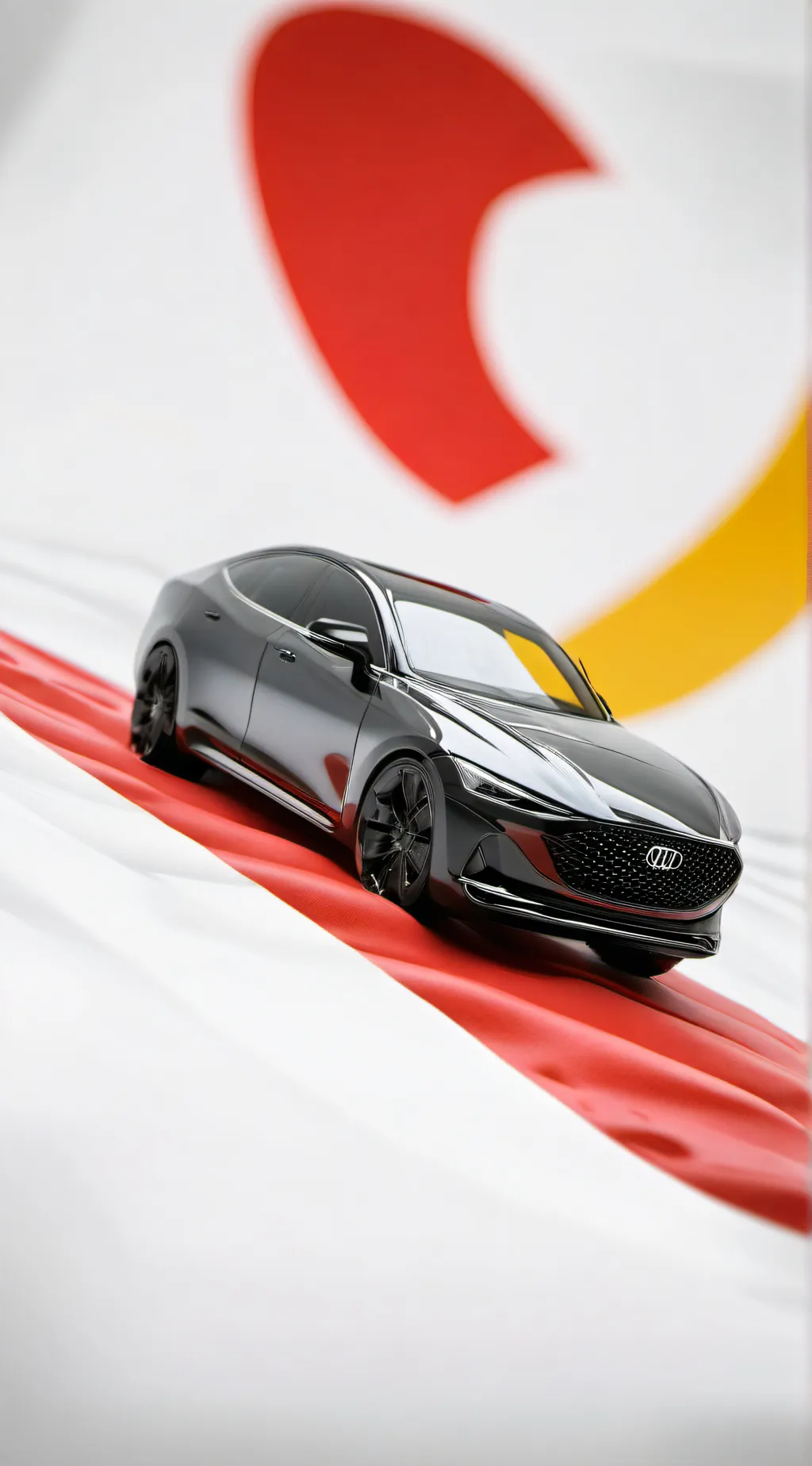 ai character: sus car  background