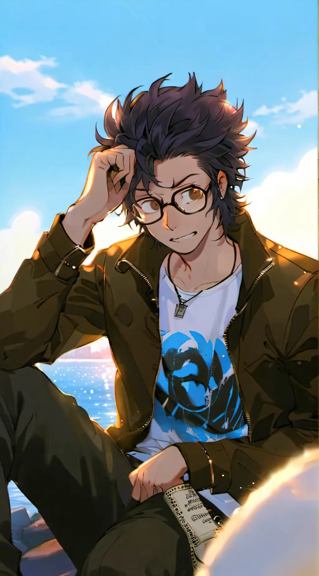 ai character: (invader zim) dib background