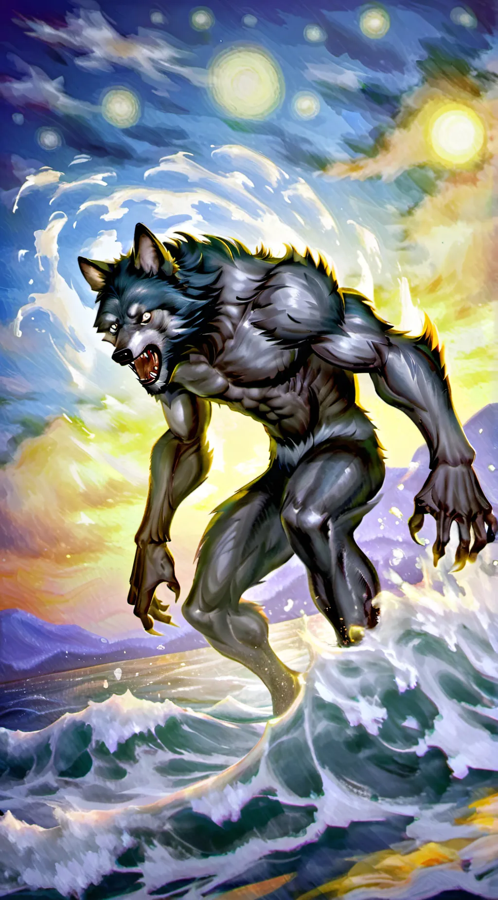 ai character: ContagiousWerewolf background