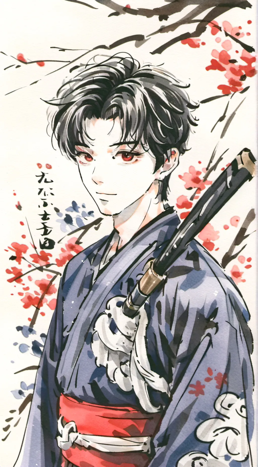 ai character: Demon slayer  background