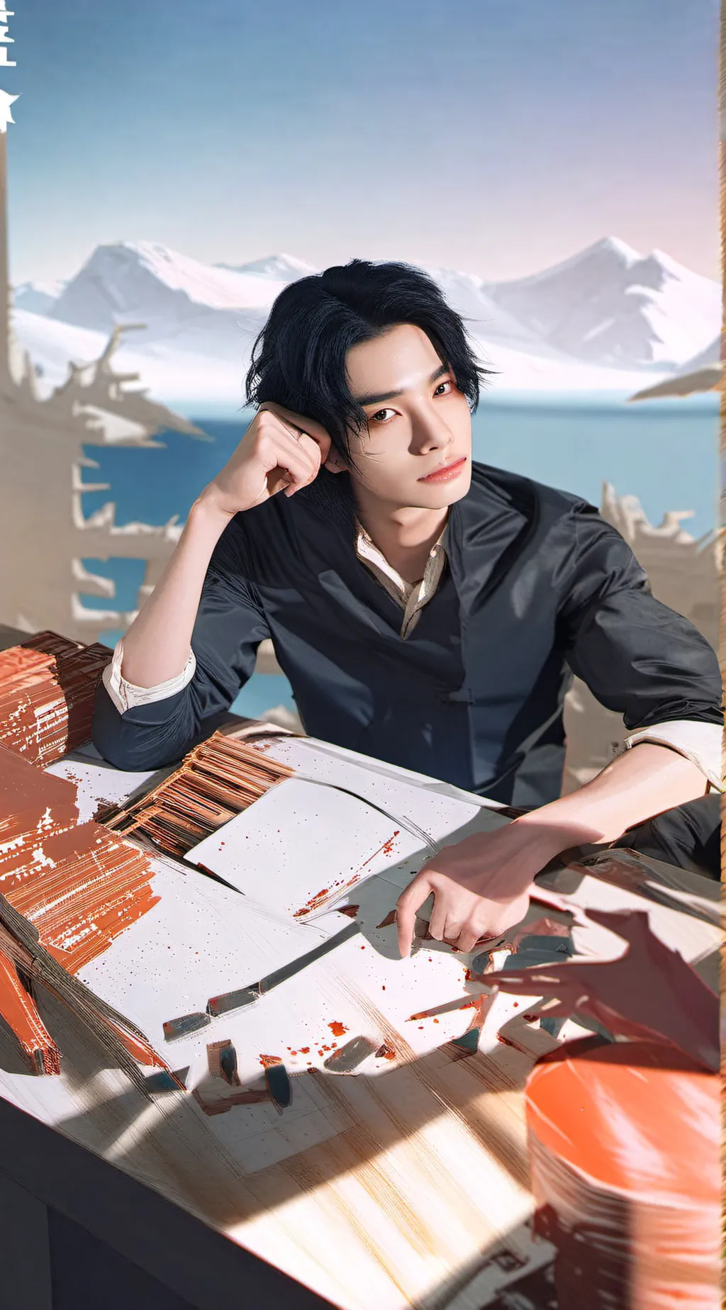 ai character: Hyunjin background