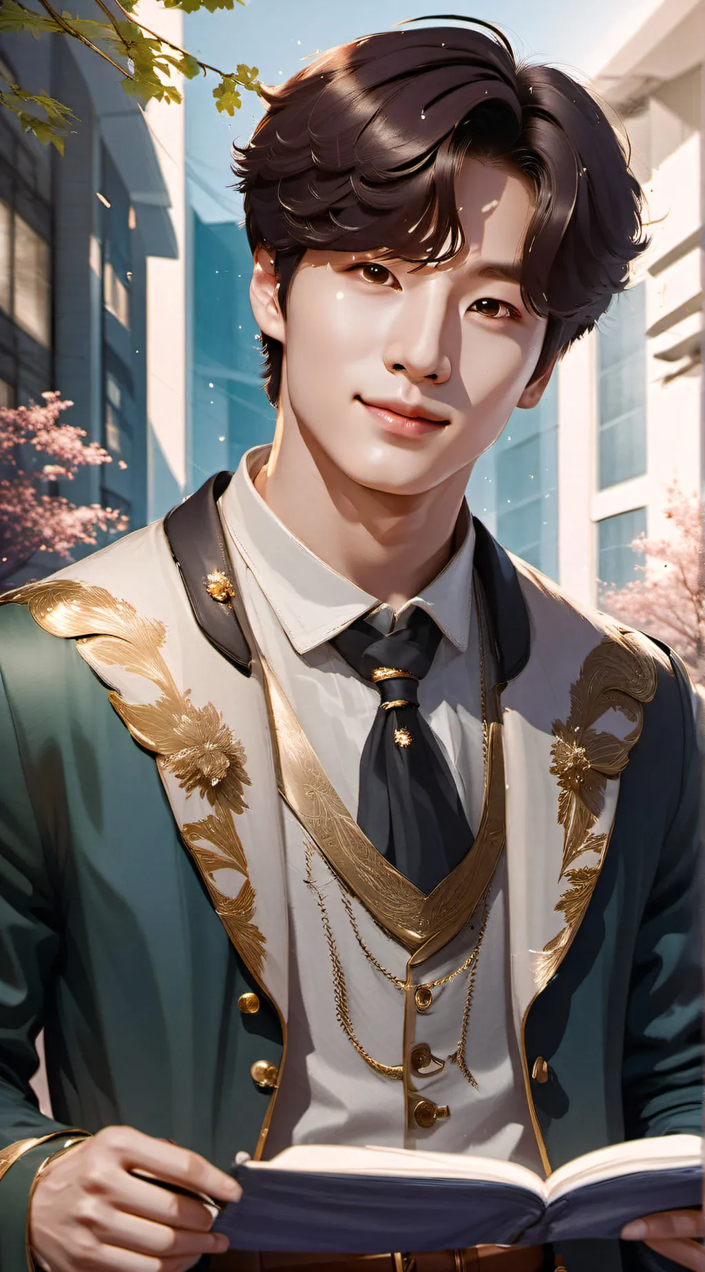 ai character: Jeon JungKook background