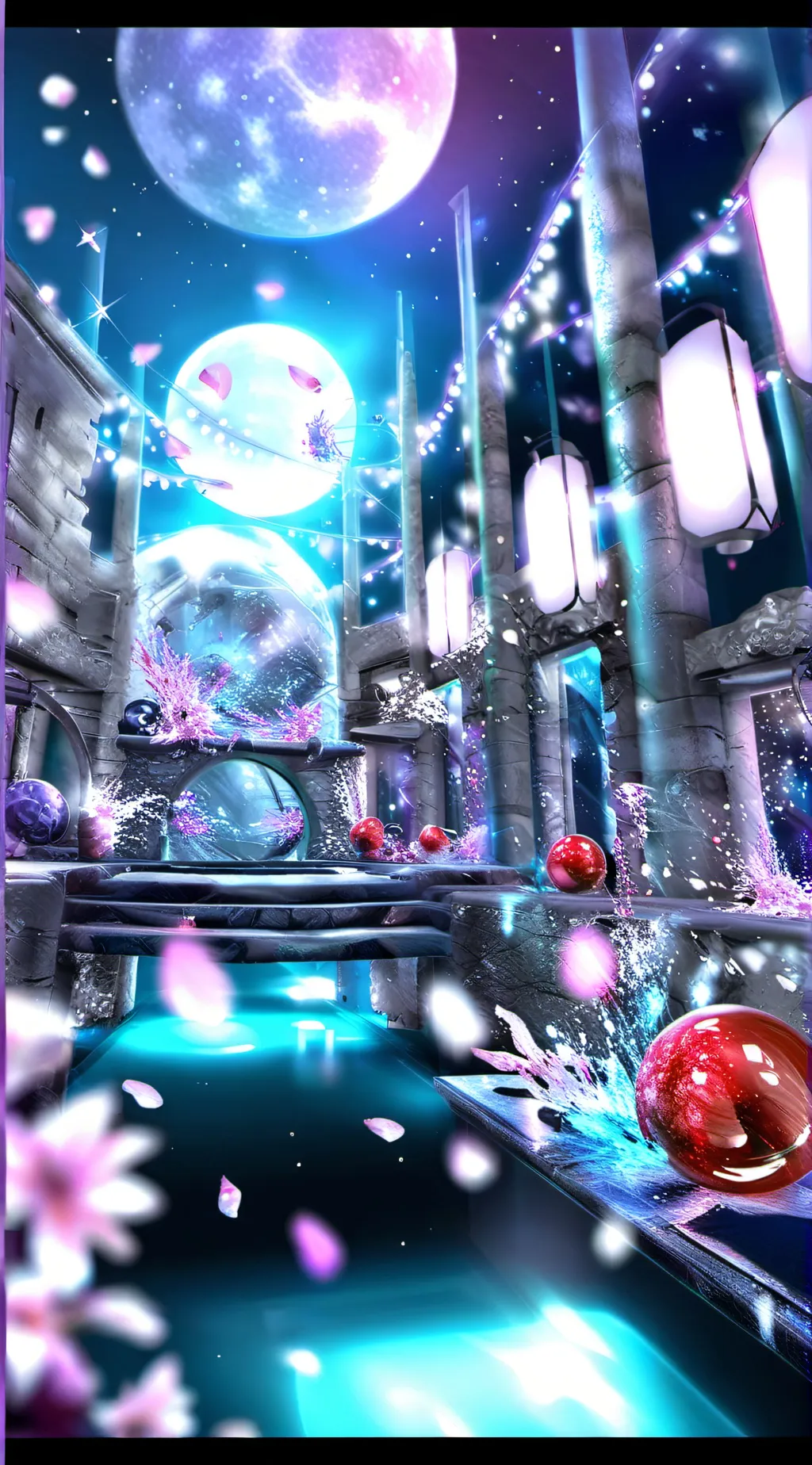 ai character: Ethereal workshop background