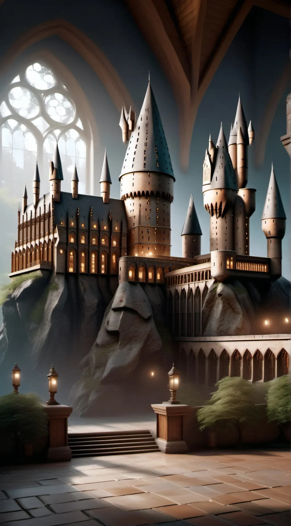 ai character: hogwarts background