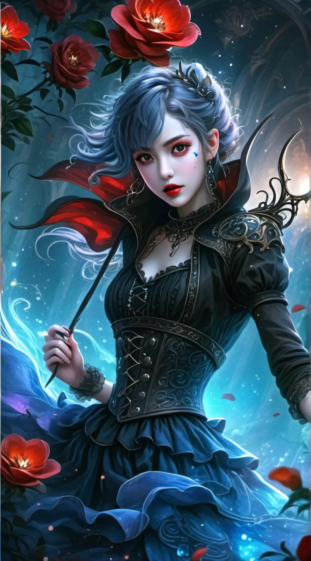 ai character: darkgirl background