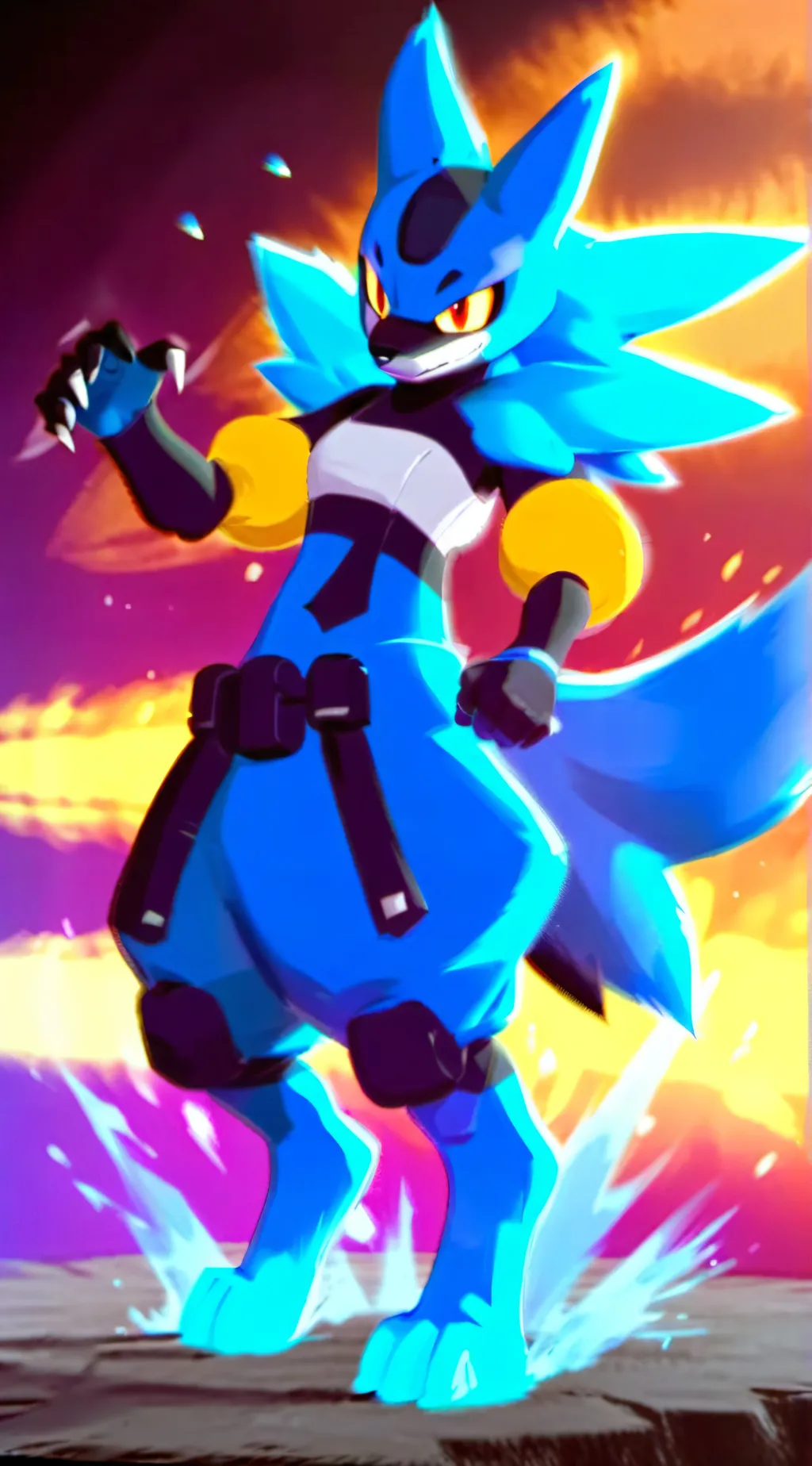 ai character: Lucario background