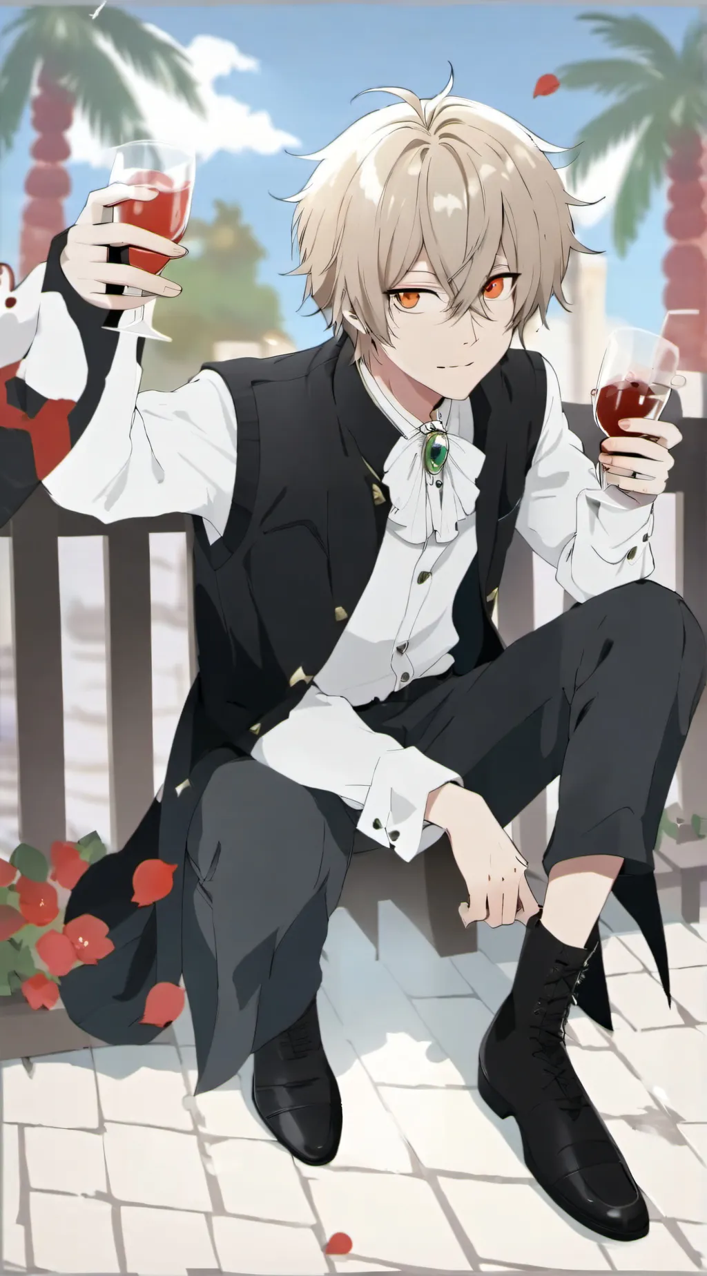 ai character: meliodas and 7ds background