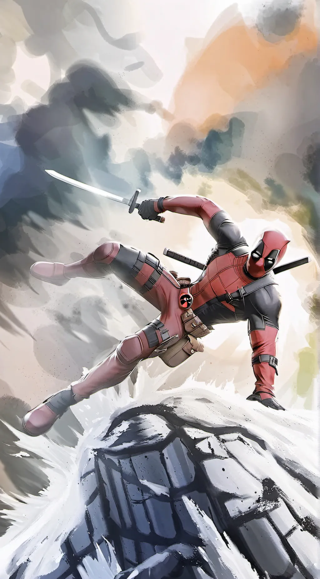 ai character: Deadpool  background