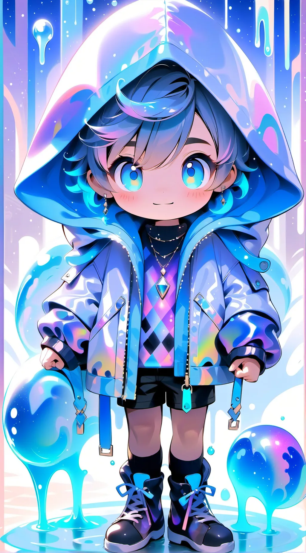 ai character: Sun background