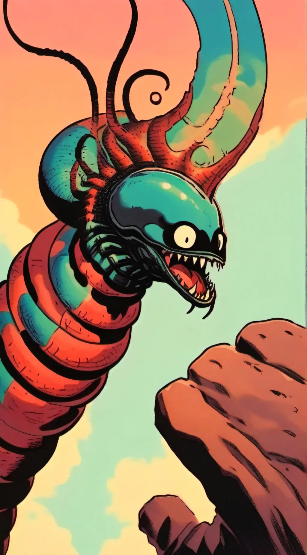 ai character: sonic the worm background