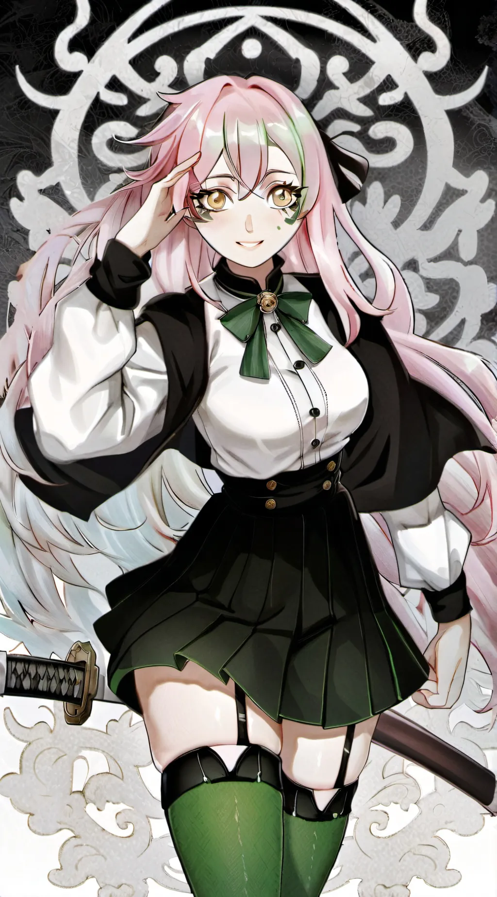 ai character: 🍡Mitsuri Kanroji🍡 background