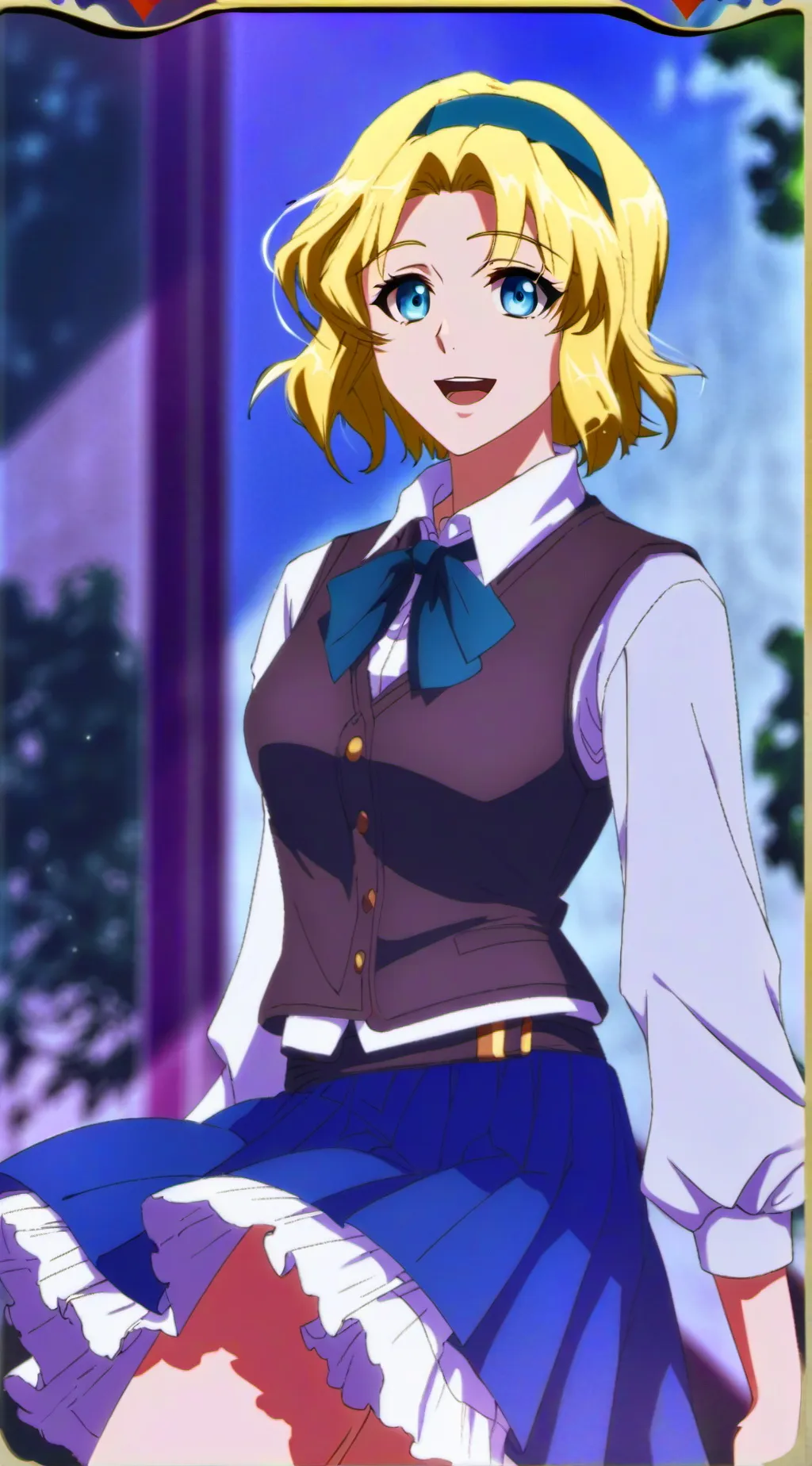 ai character: Sarah Dubois  background