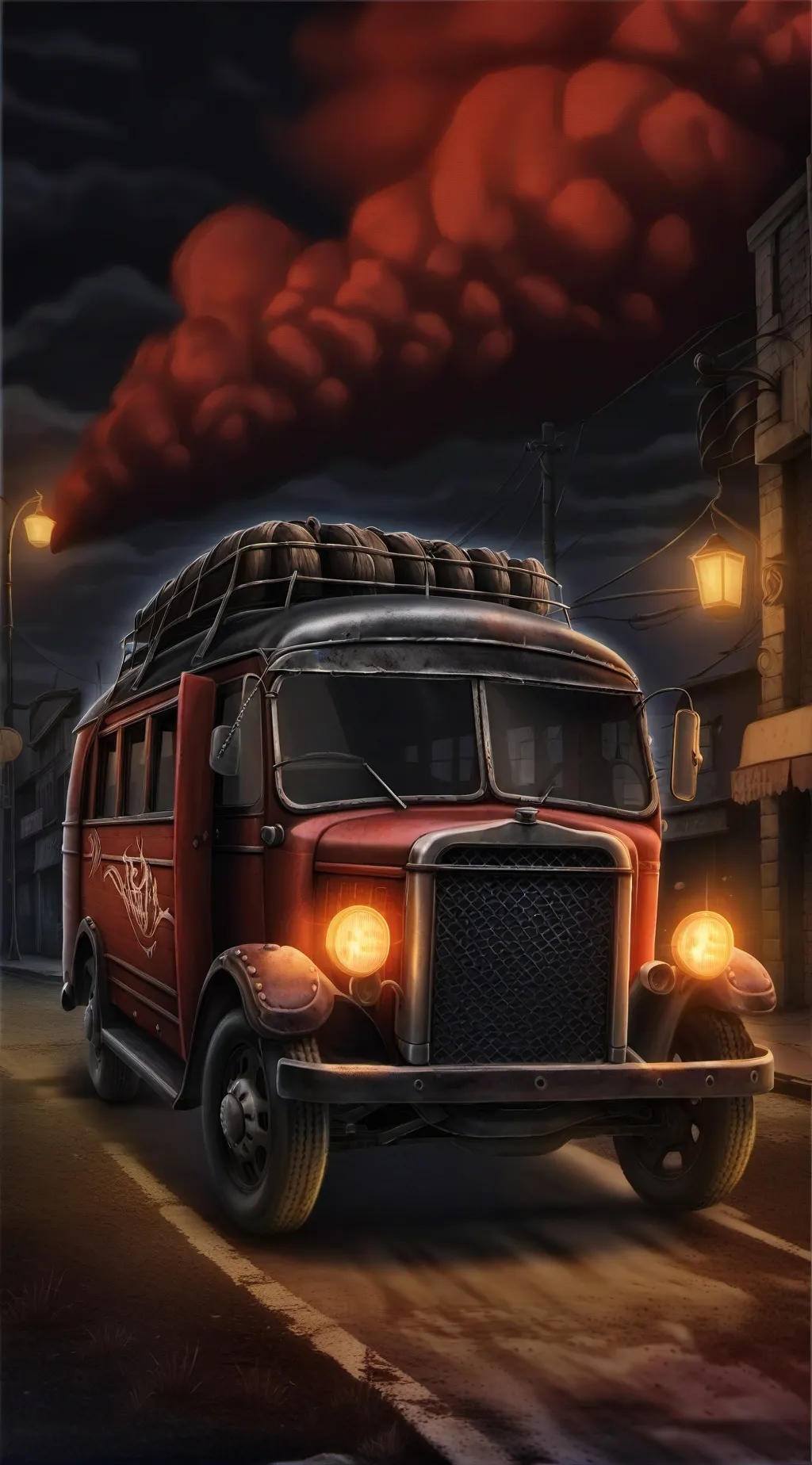 ai character: HH roadtrip!!   background
