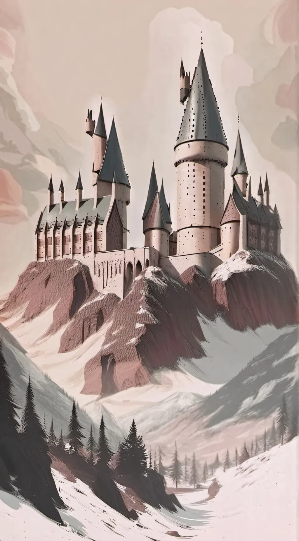 ai character: Hogwarts  background