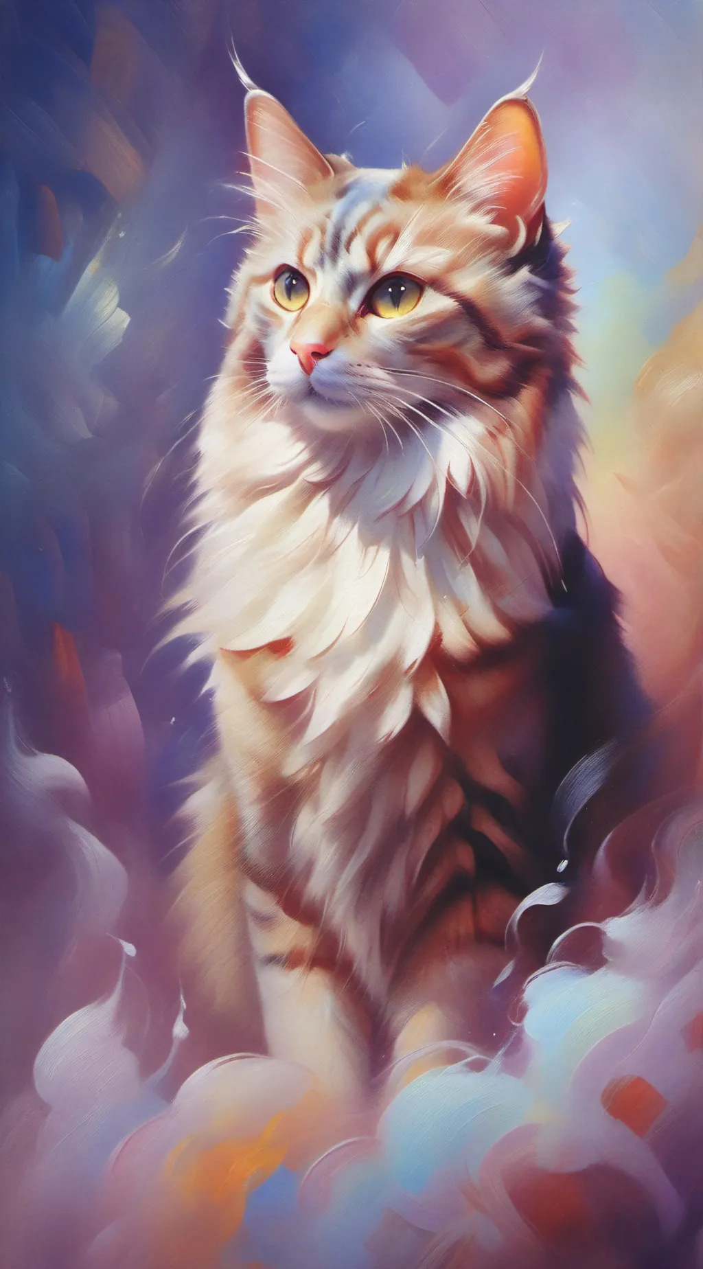 ai character: lmk but Cats background