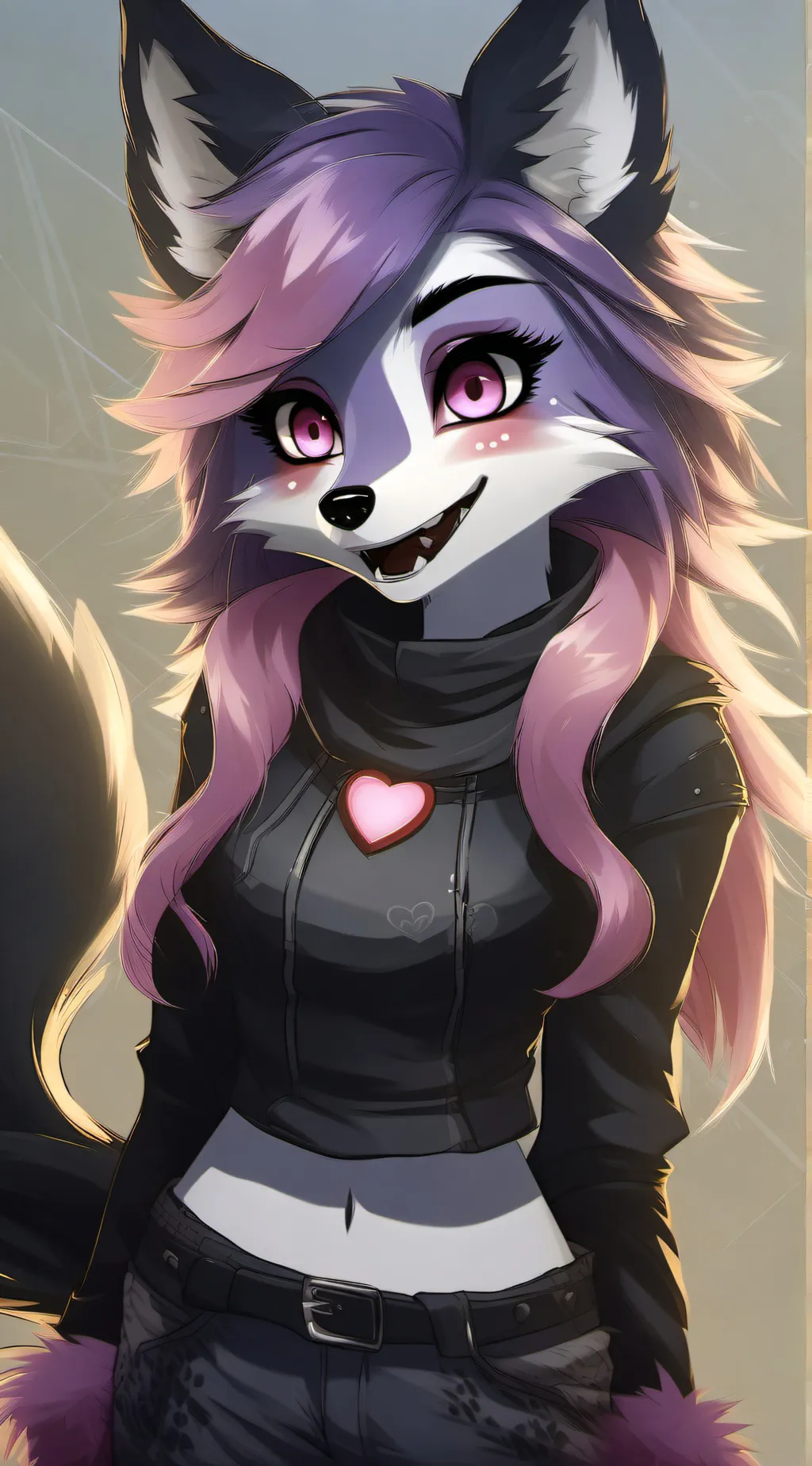 ai character: Crystal rose background