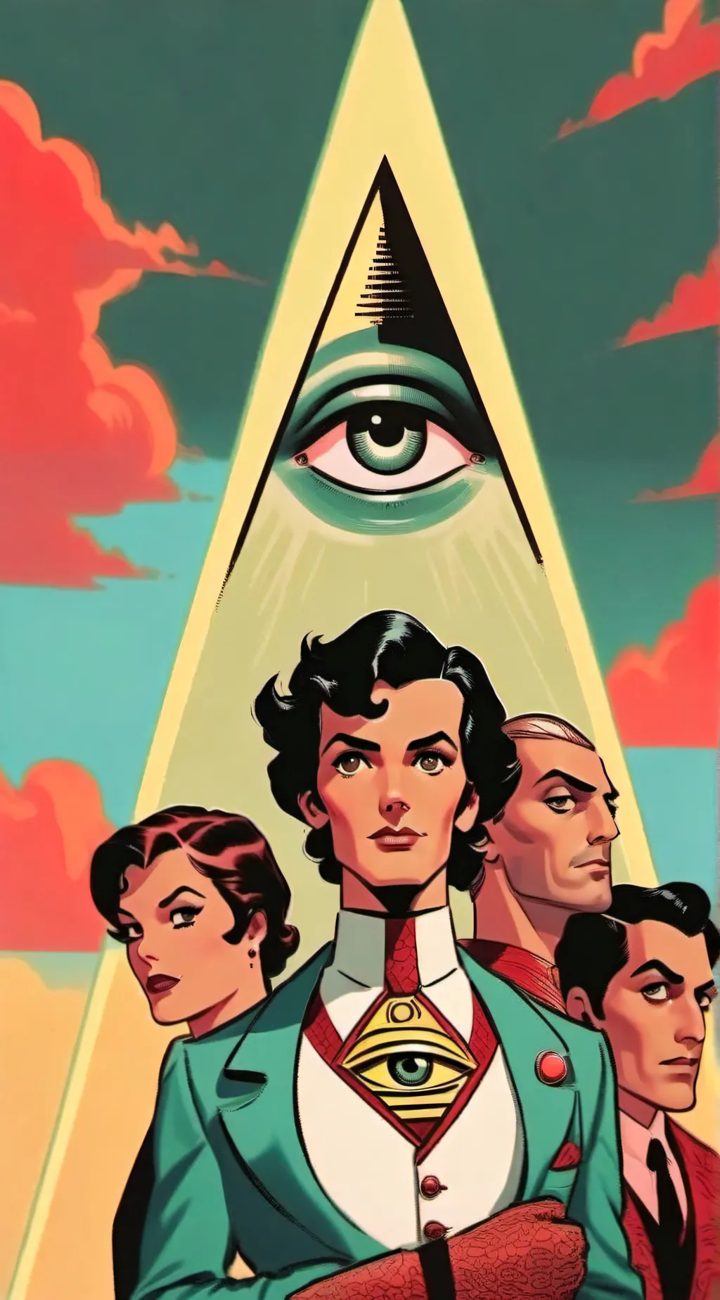 ai character: Illuminati background