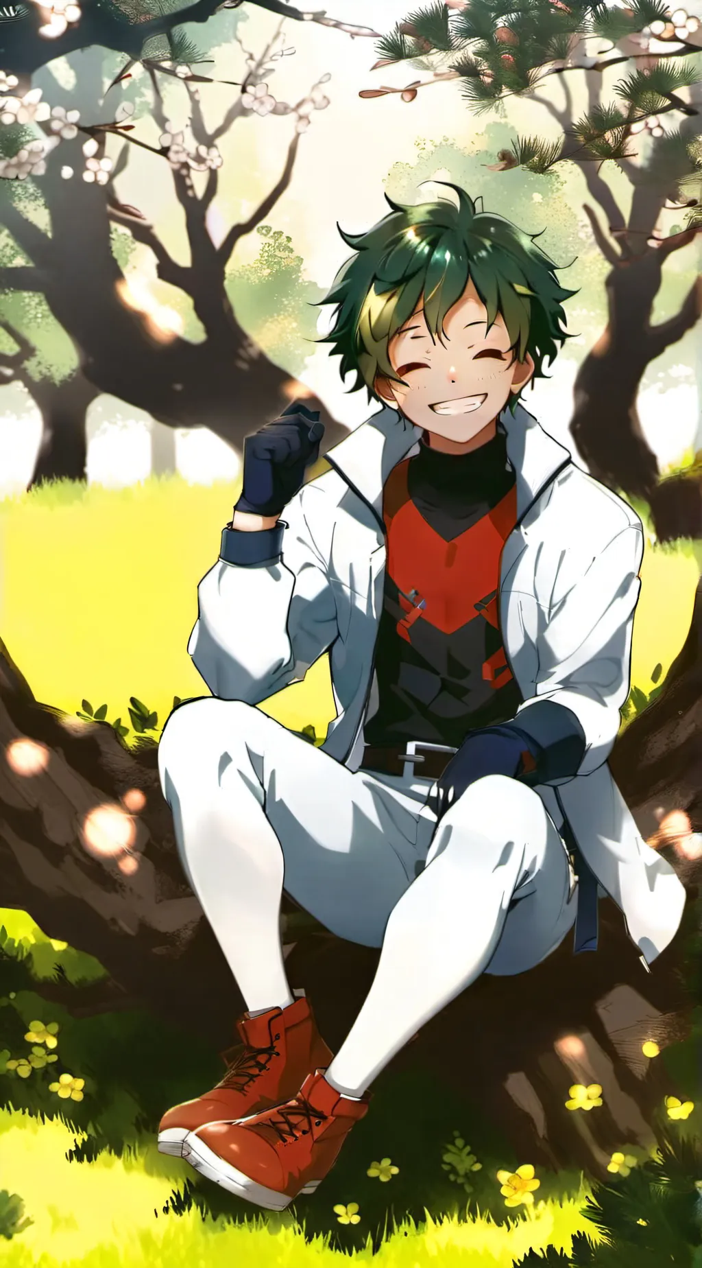 ai character: Izuku midoryia background