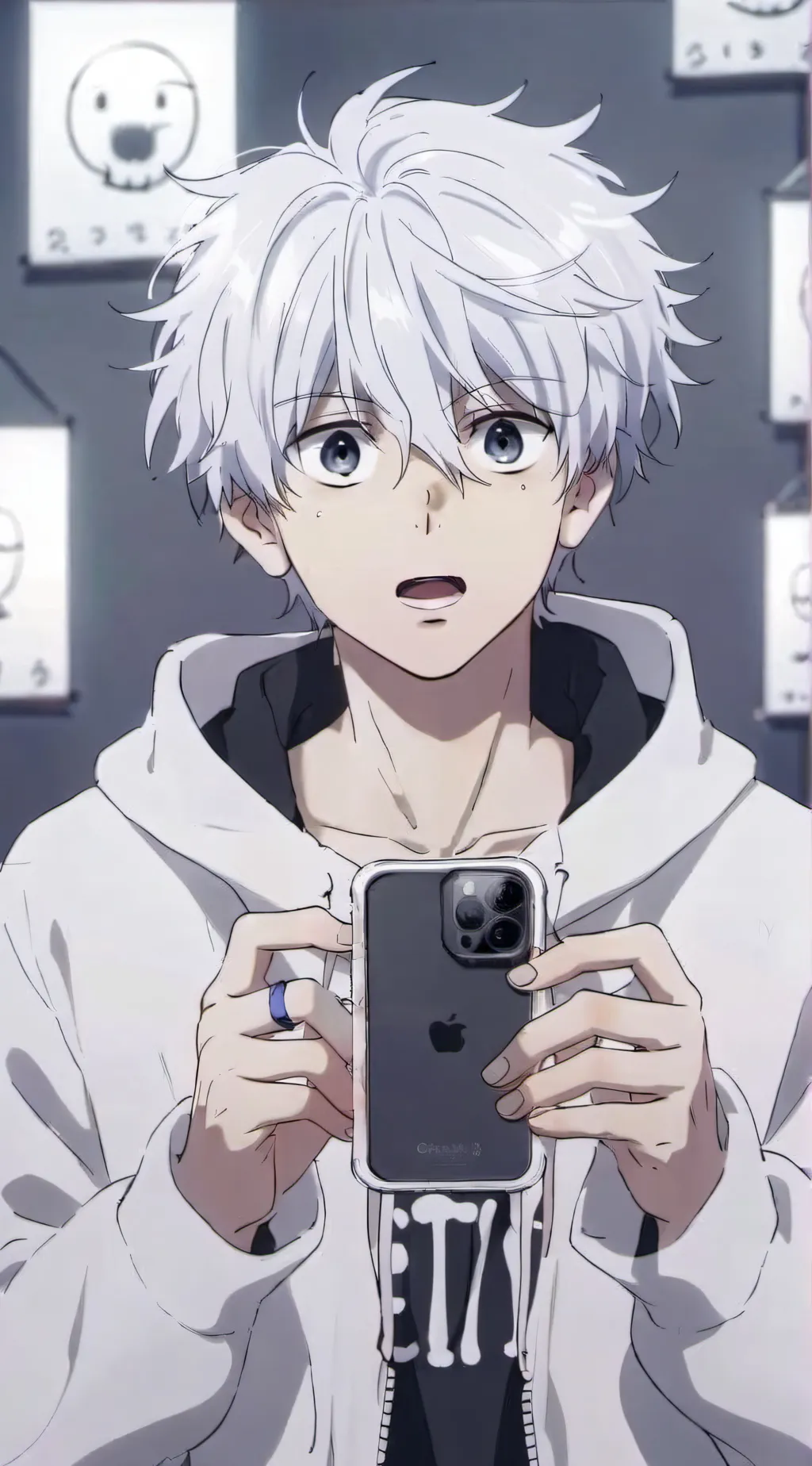 ai character: Killua  background