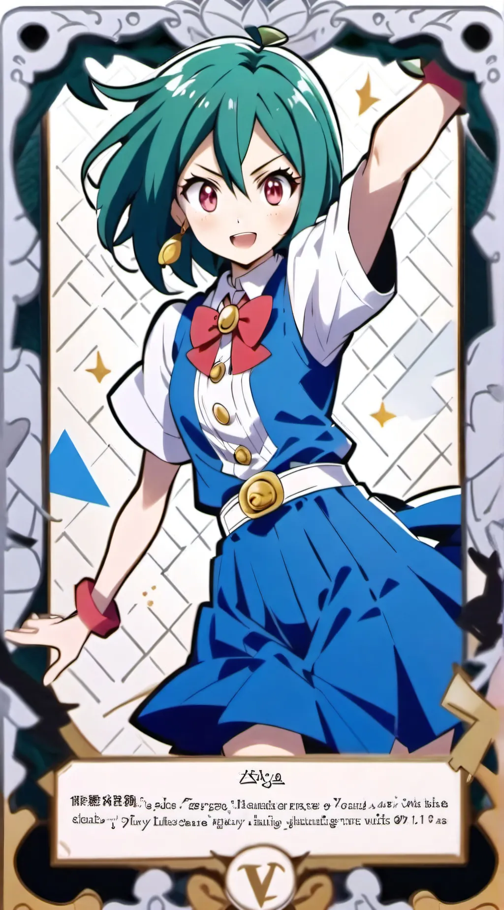 ai character: Rin Rin (Yugioh AR background