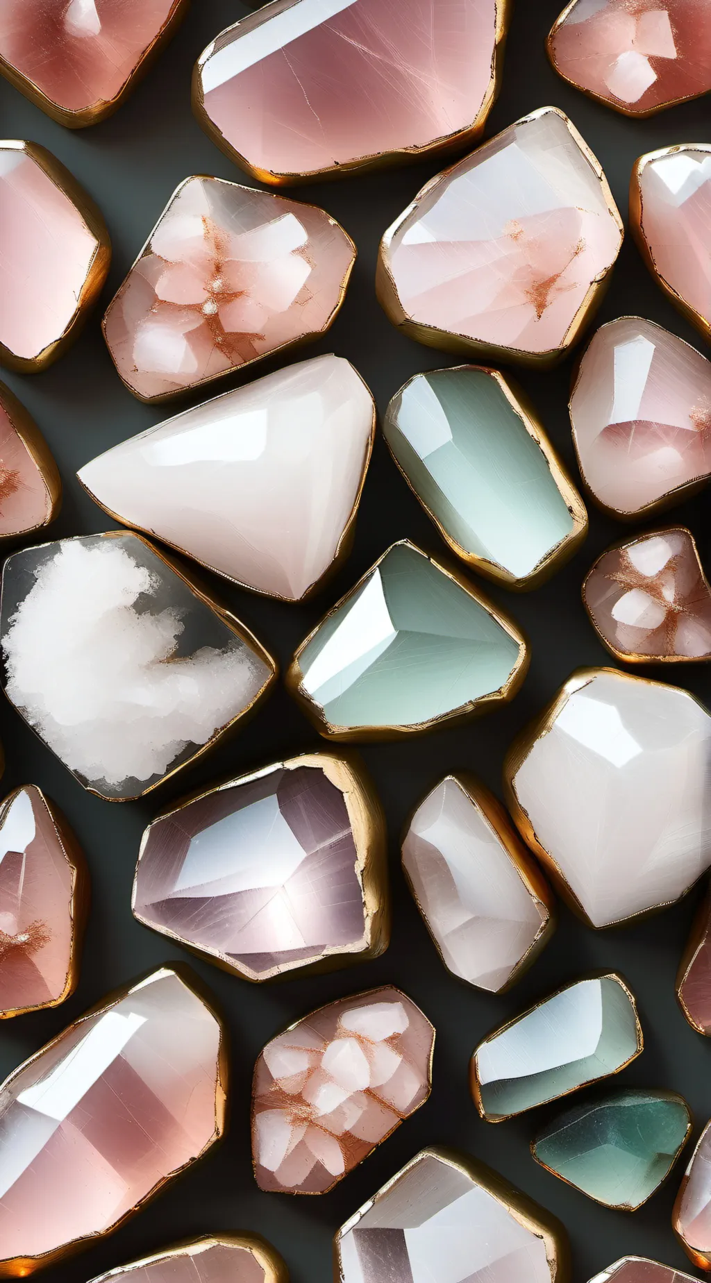 ai character: Rose quartz shop background