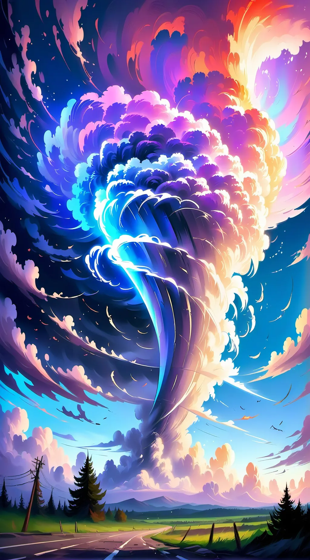 ai character: Fpe tornado au background