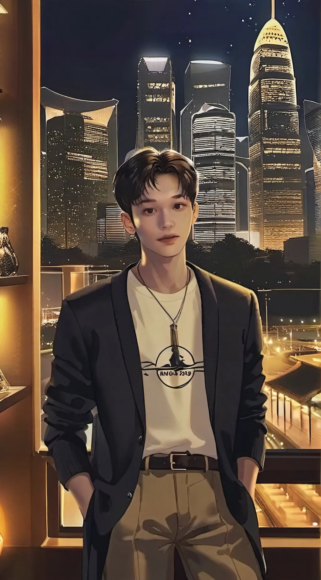 ai character: skz car fight background
