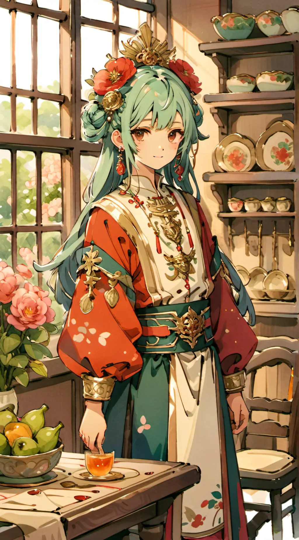 ai character:  backrooms background