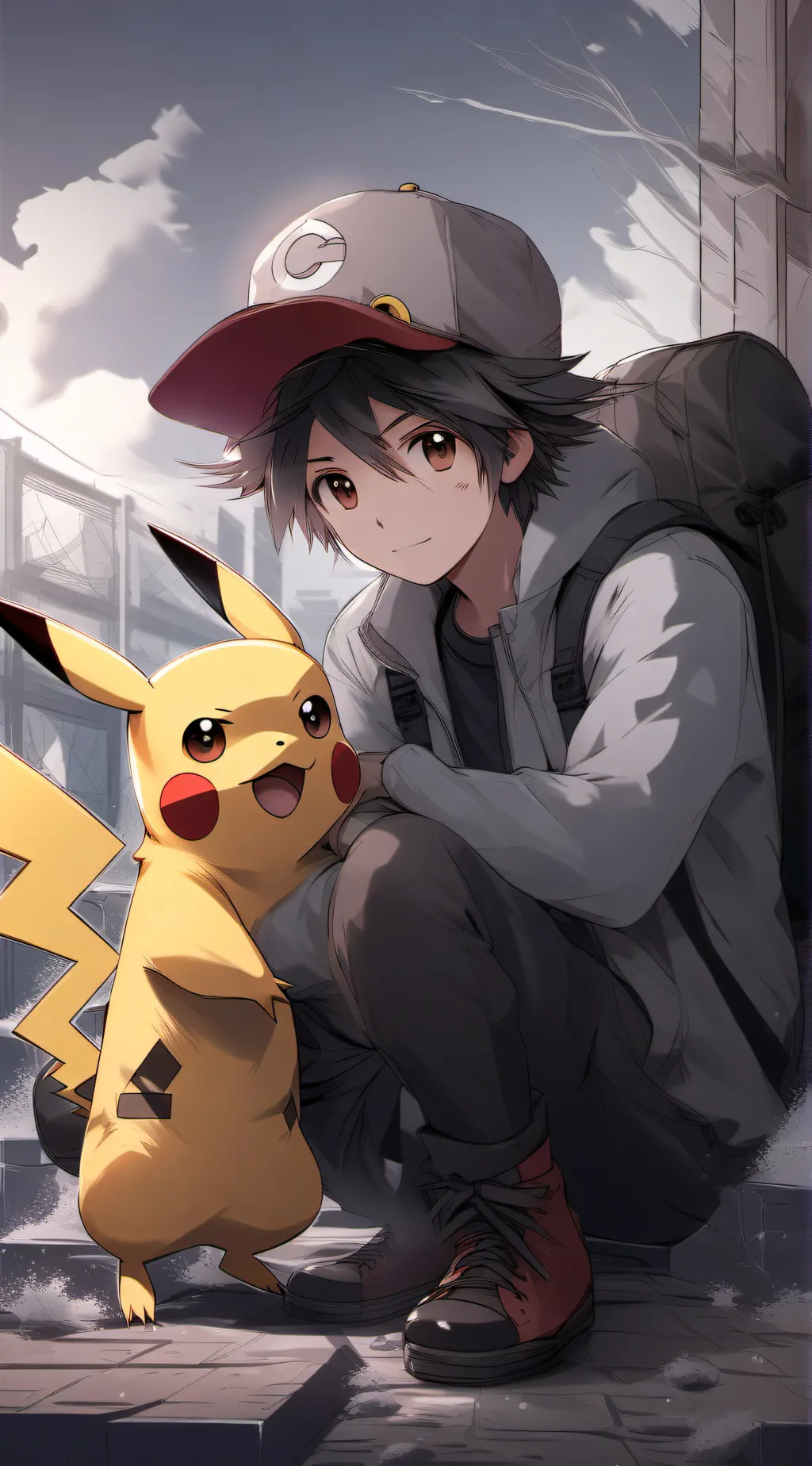 ai character: Pikachu background