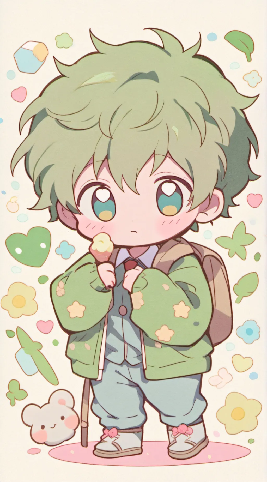 ai character: Deku background