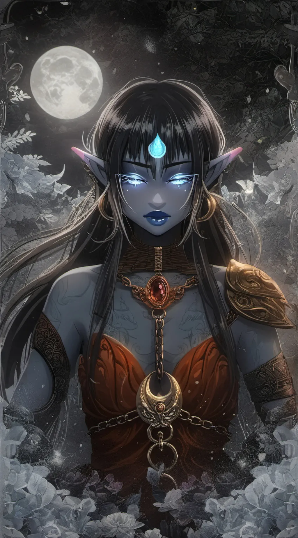 ai character: Luna background