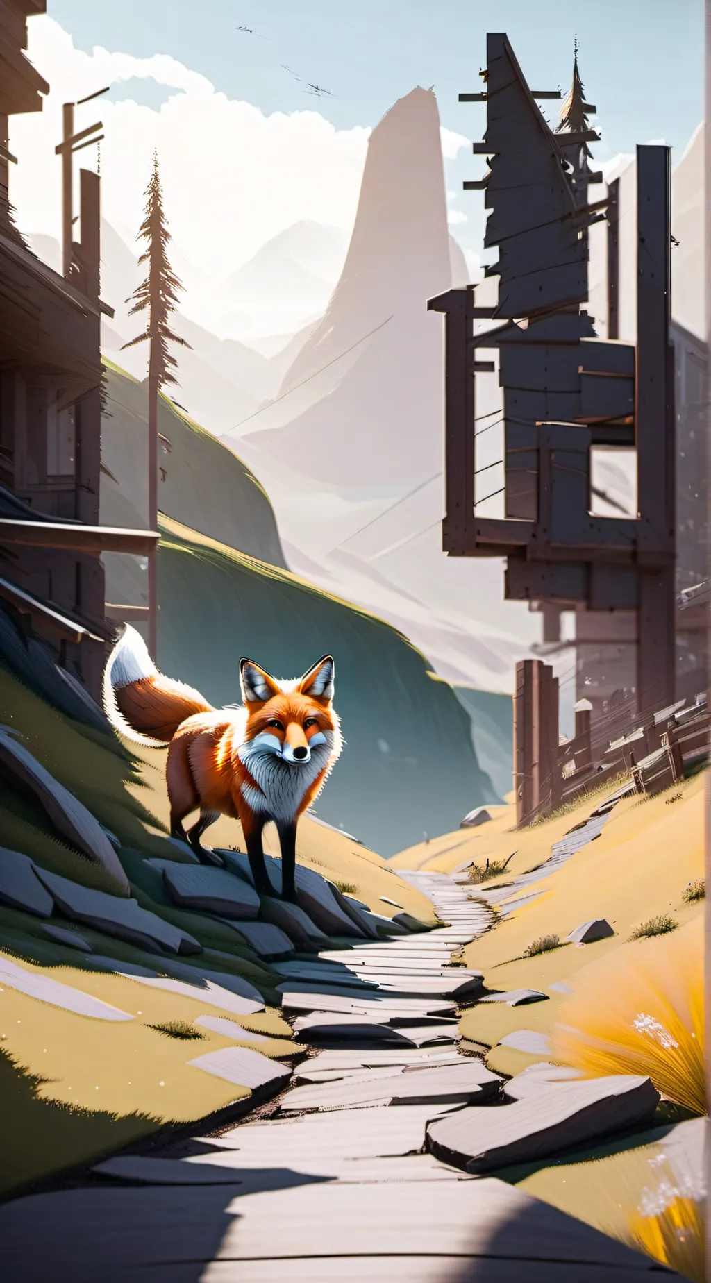 ai character: Tails Dad background