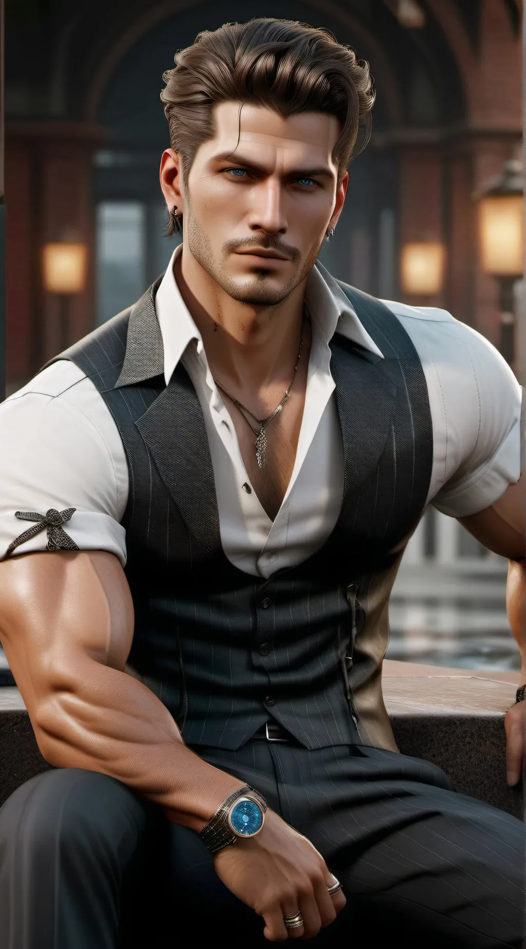 ai character: Kevin  background