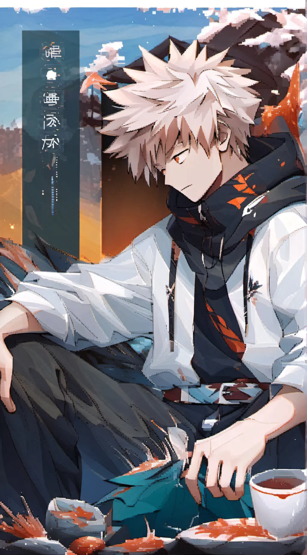ai character: MHA sleepover background