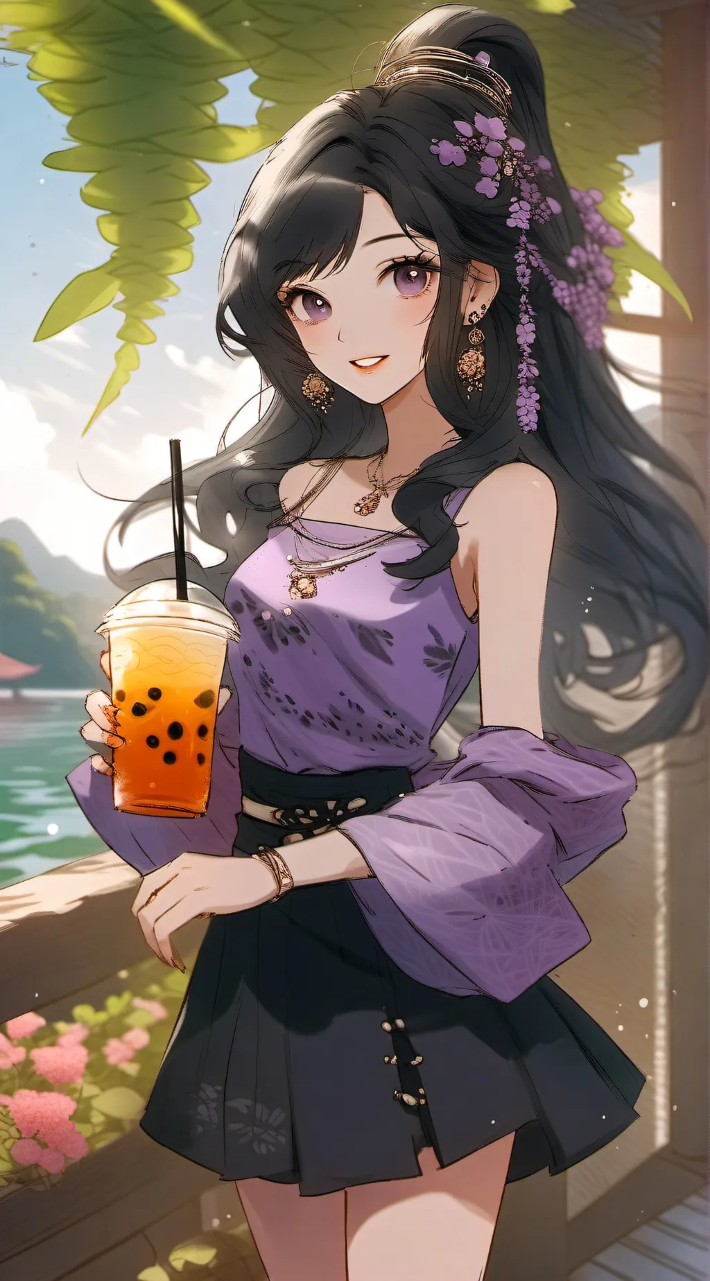 ai character: {𖤐Rebbeca𖤐} background